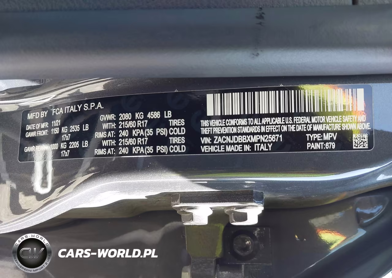 2021 Jeep Renegade Latitude 4X4 VIN:ZACNJDBBXMPN25671 - 9