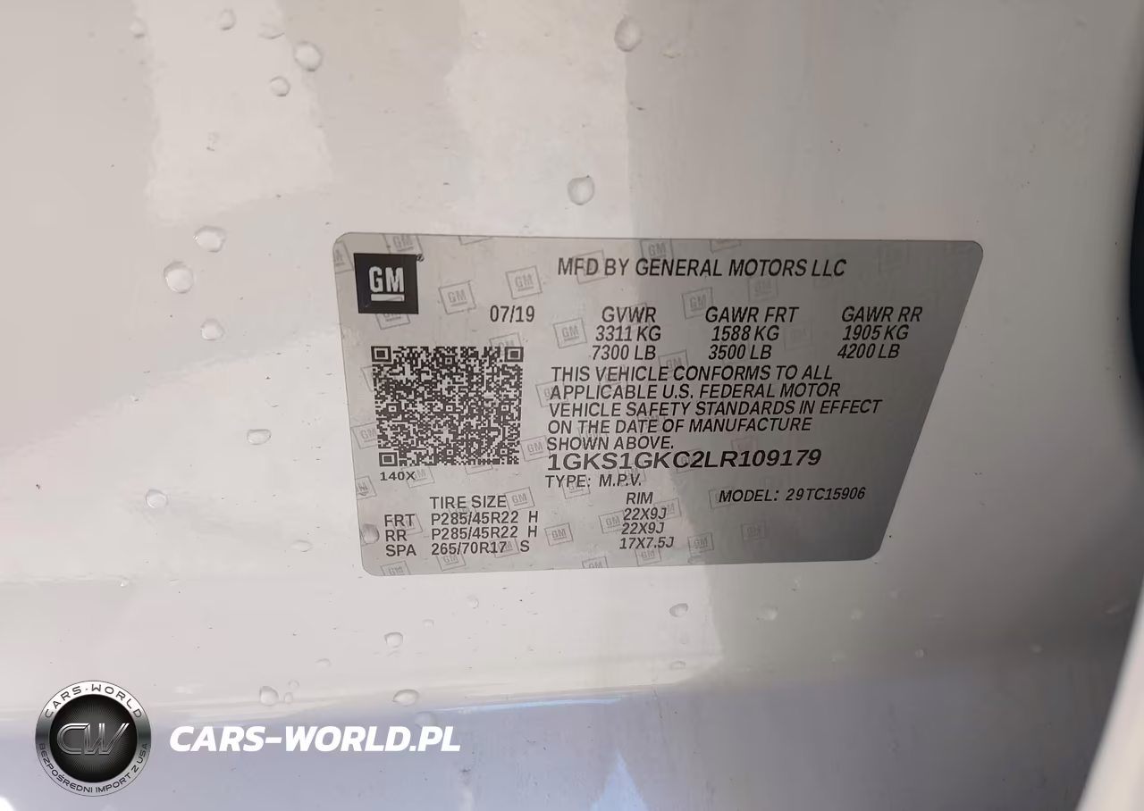 2020 GMC Yukon Xl 2Wd Slt VIN:1GKS1GKC2LR109179 - 9