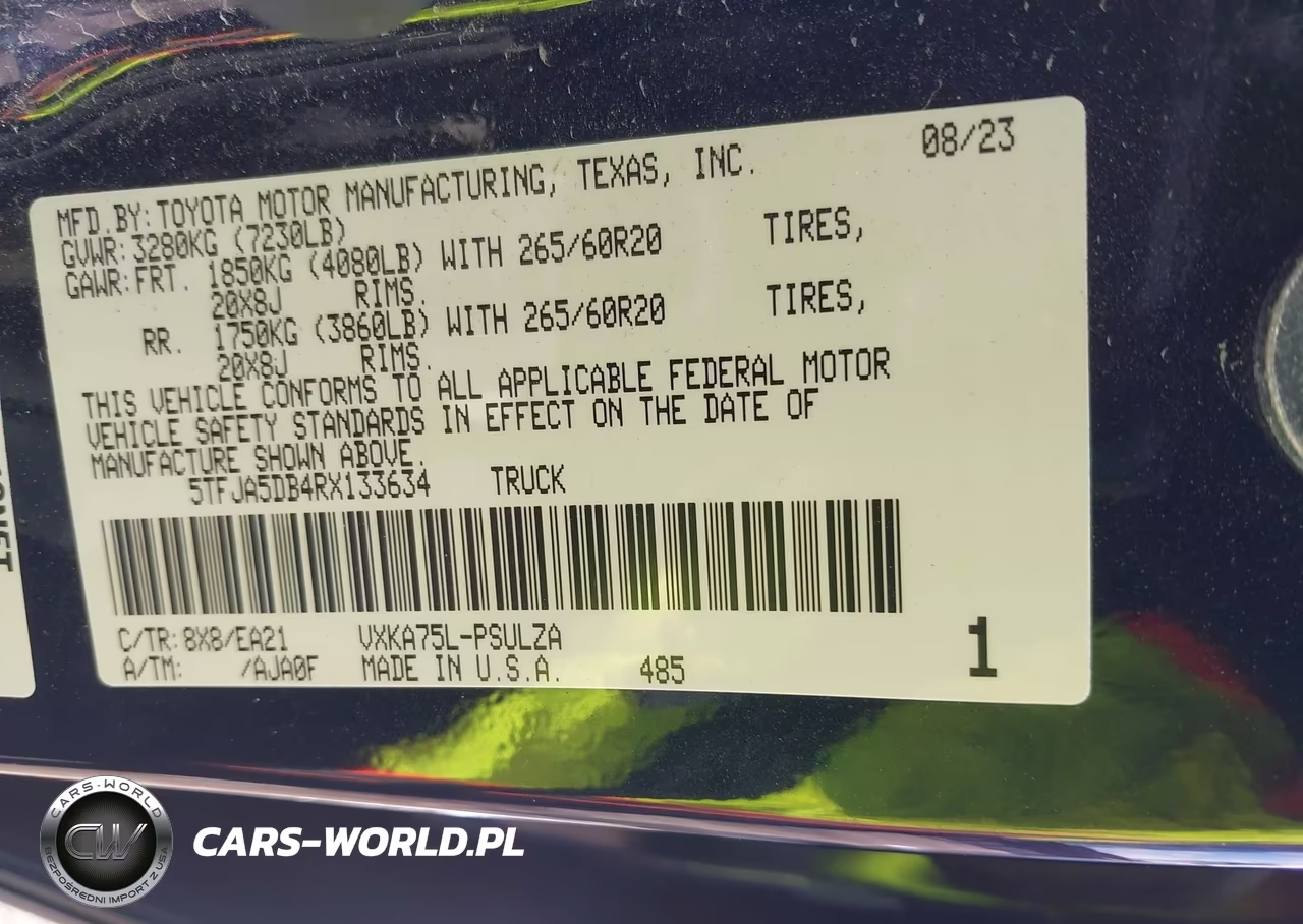 2024 Toyota Tundra Limited VIN:5TFJA5DB4RX133634 - 9