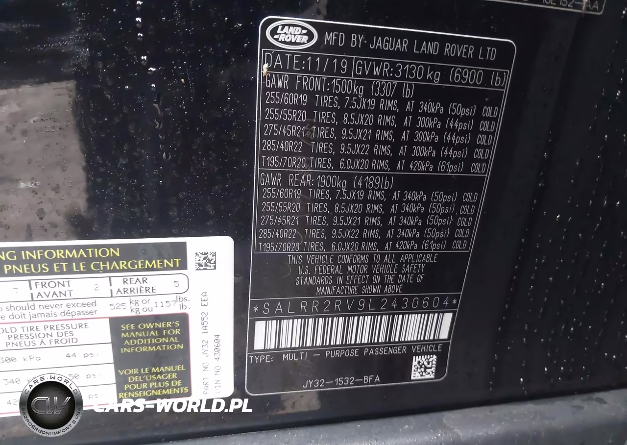 2020 Land Rover Discovery Hse VIN:SALRR2RV9L2430604 - 9