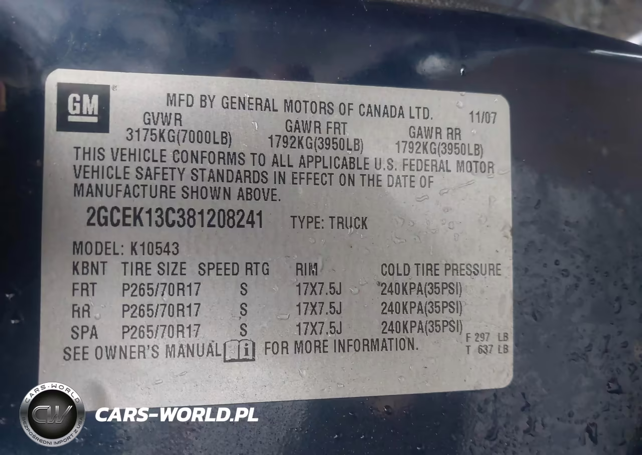 2008 Chevrolet Silverado K1500 VIN:2GCEK13C381208241 - 9