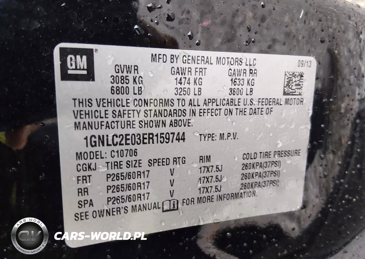 2014 Chevrolet Tahoe Commercial Fleet VIN:1GNLC2E03ER159744 - 9