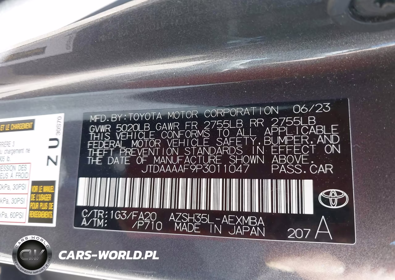 2023 Toyota Crown Xle VIN:JTDAAAAF9P3011047 - 9
