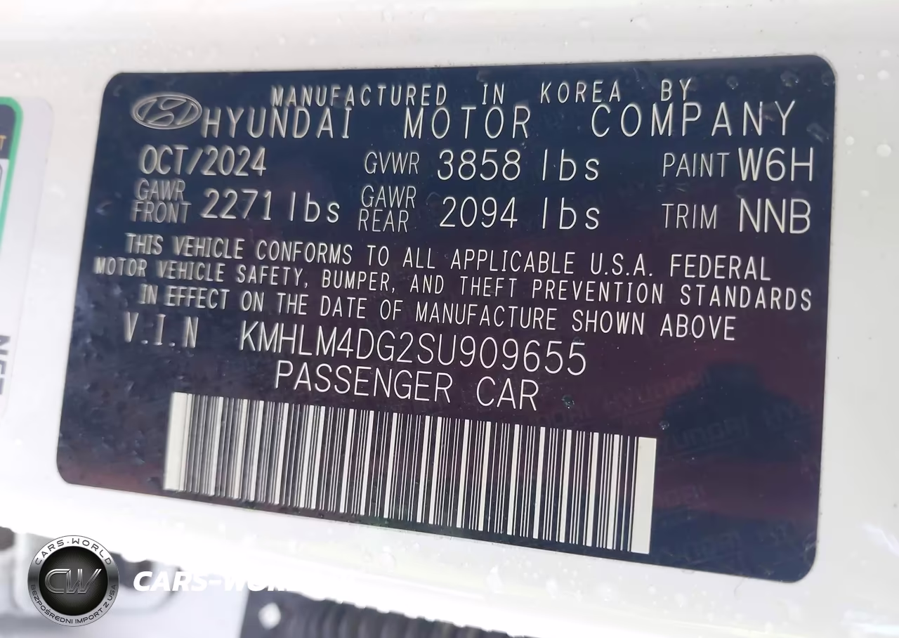2025 Hyundai Elantra Sel Sport VIN:KMHLM4DG2SU909655 - 9