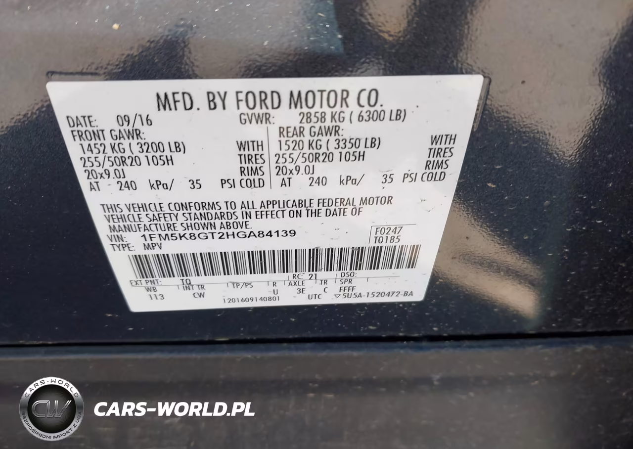 2017 Ford Explorer Sport VIN:1FM5K8GT2HGA84139 - 9