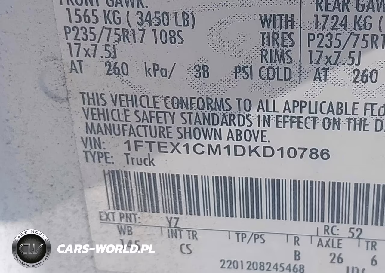 2013 Ford F-150 Xl VIN:1FTEX1CM1DKD10786 - 9