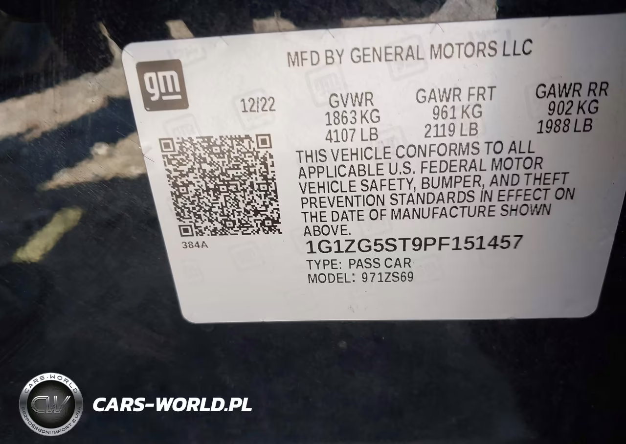 2023 Chevrolet Malibu Fwd Rs VIN:1G1ZG5ST9PF151457 - 9