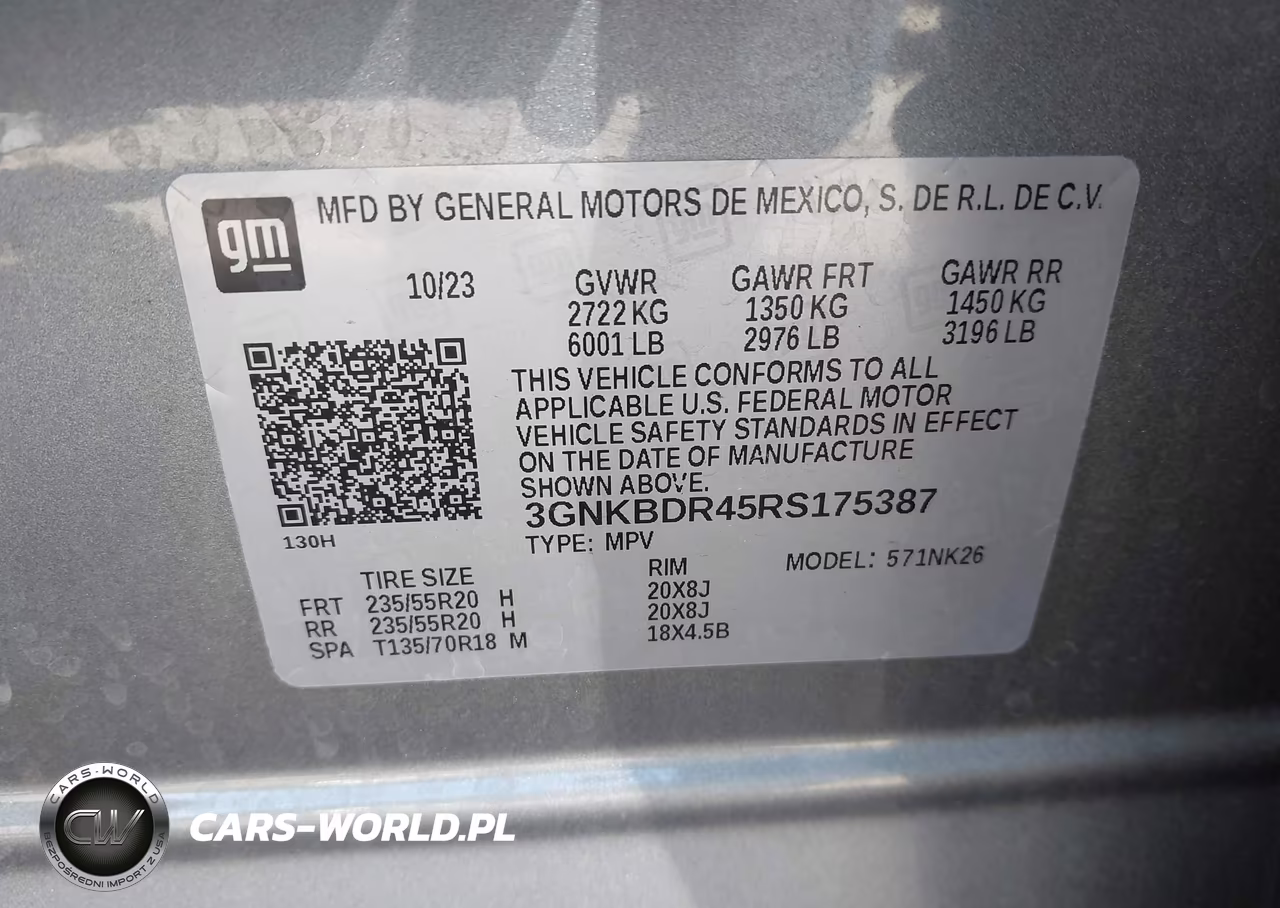 2024 Chevrolet Blazer Fwd 3Lt VIN:3GNKBDR45RS175387 - 9