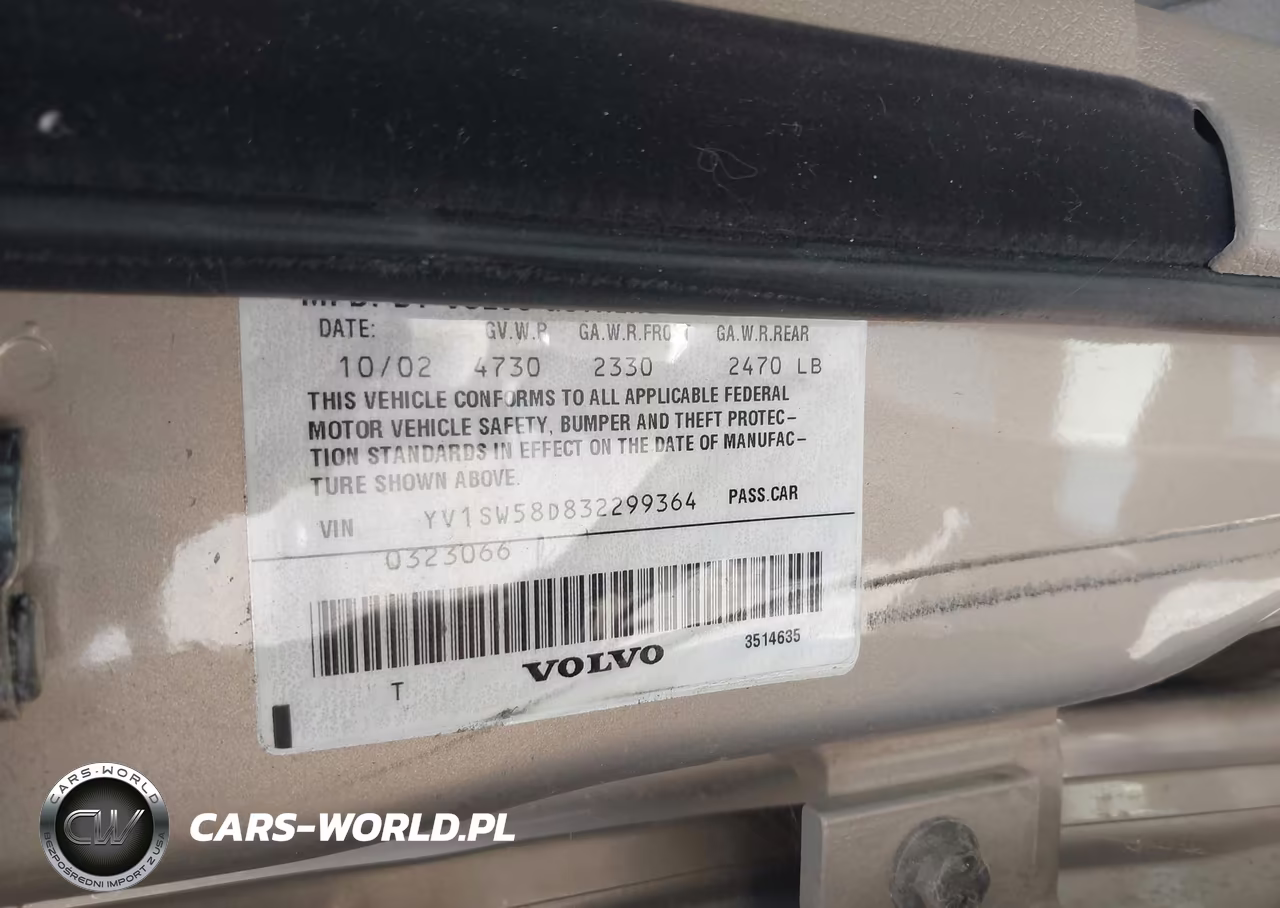 2003 Volvo V70 2.4T VIN:YV1SW58D832299364 - 9