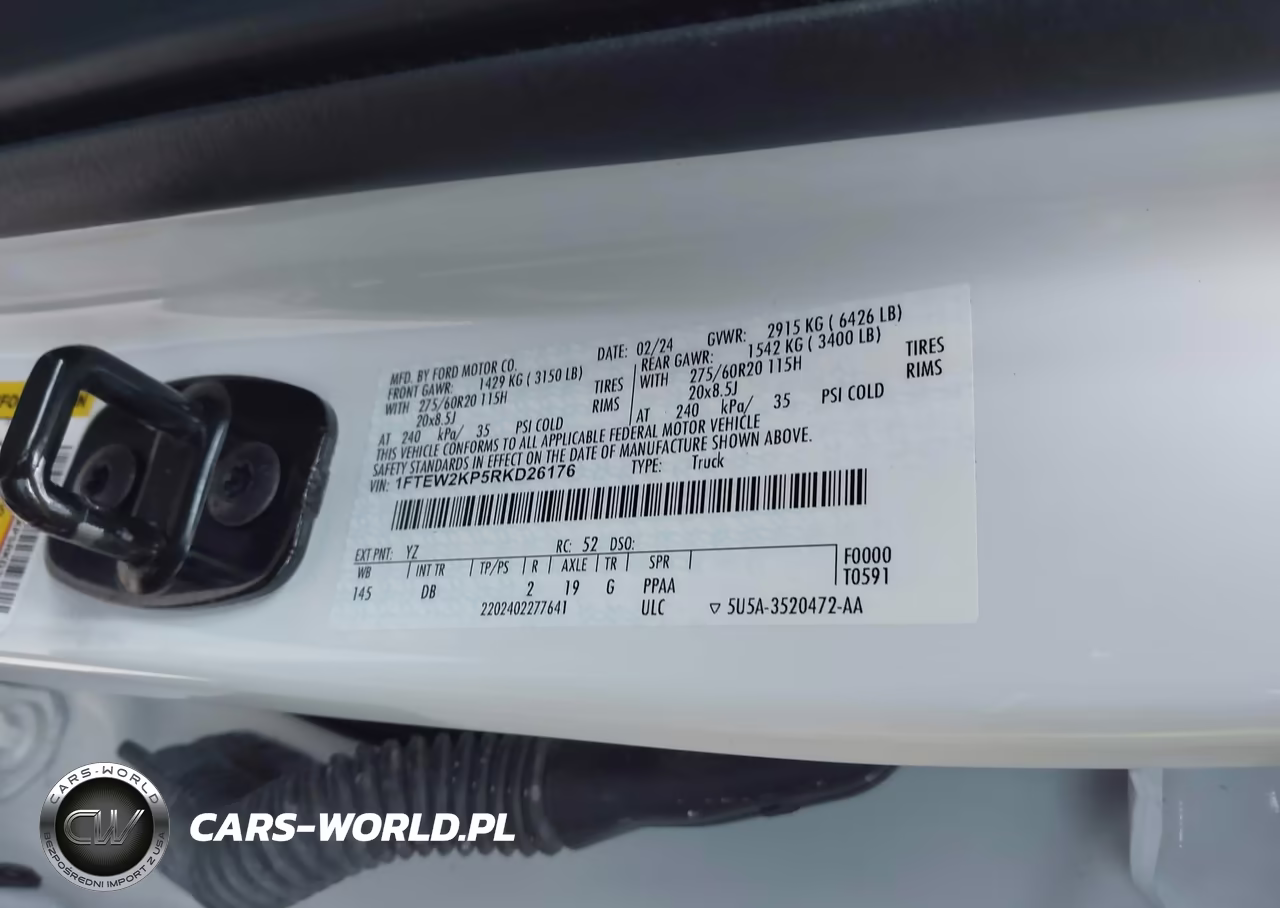 2024 Ford F-150 Stx VIN:1FTEW2KP5RKD26176 - 9
