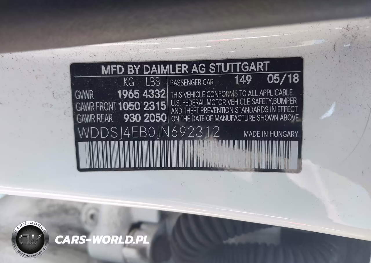 2018 Mercedes-Benz Cla 250 VIN:WDDSJ4EB0JN692312 - 9
