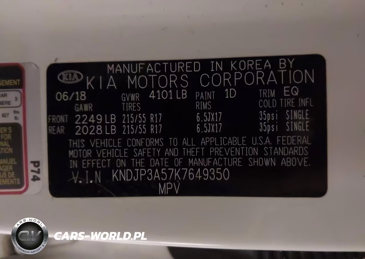2019 Kia Soul + VIN:KNDJP3A57K7649350 - 9