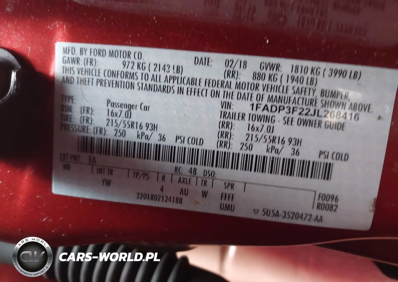 2018 Ford Focus Se VIN:1FADP3F22JL268416 - 9