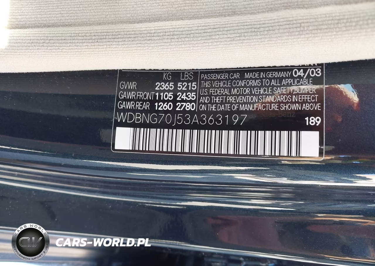 2003 Mercedes-Benz S 430 VIN:WDBNG70J53A363197 - 9