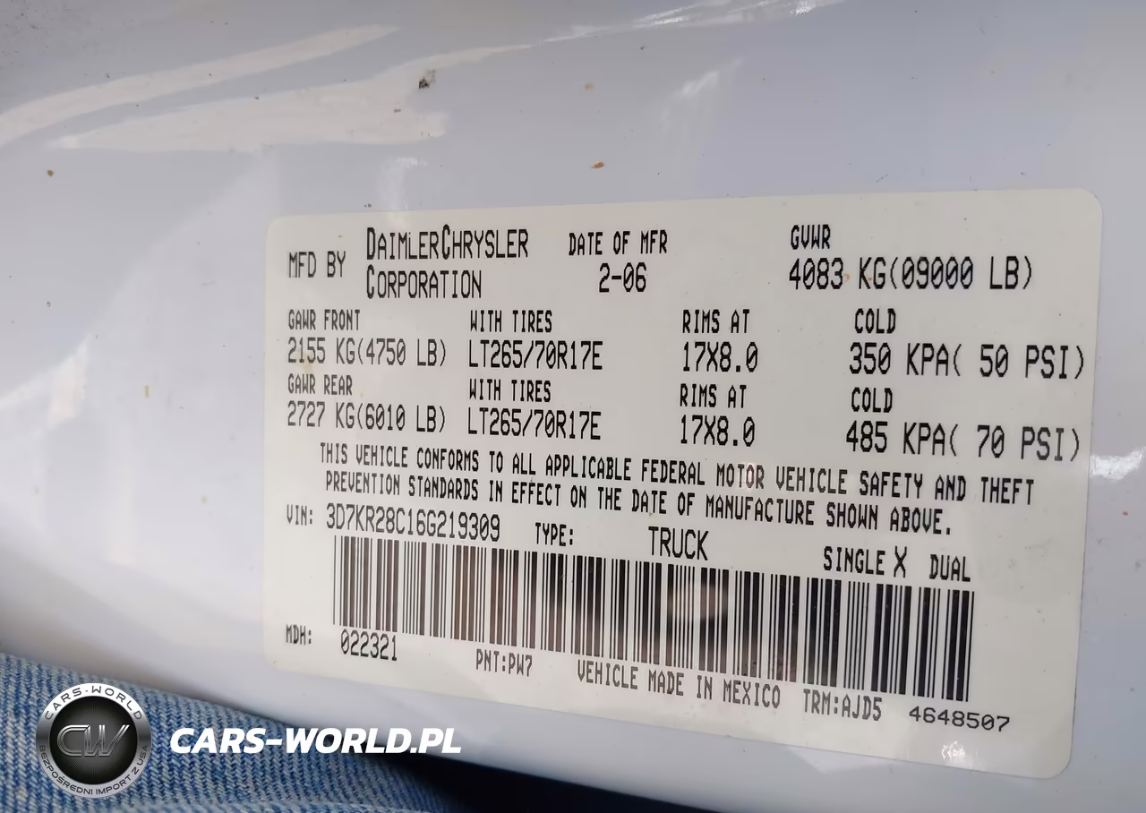 2006 Dodge Ram 2500 Slt-Sport VIN:3D7KR28C16G219309 - 9