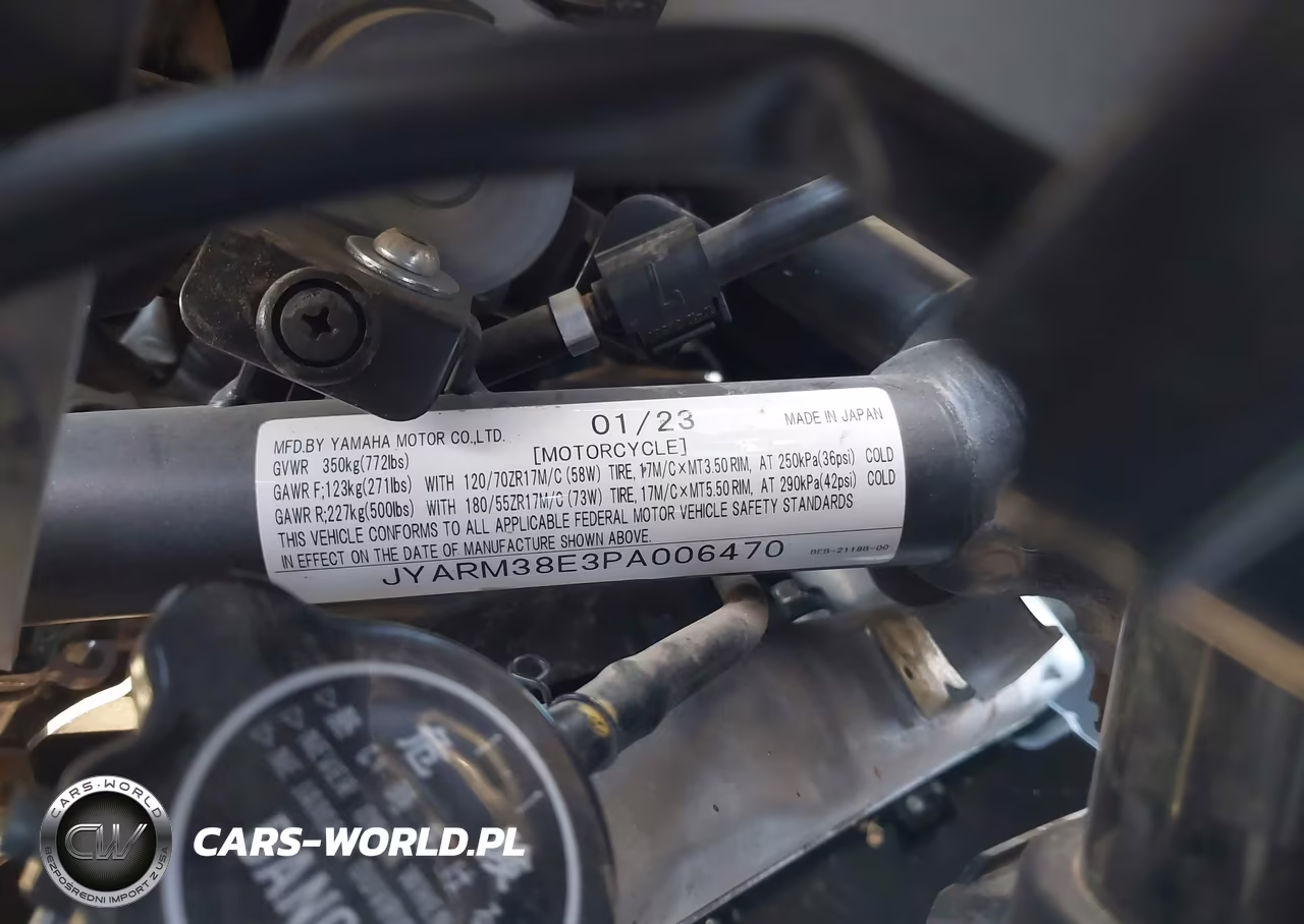 2023 Yamaha Yzfr7 VIN:JYARM38E3PA006470 - 10