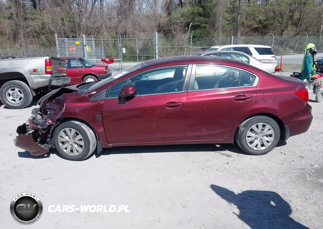 2012 Honda Civic Lx VIN:2HGFB2F56CH501821 - 14