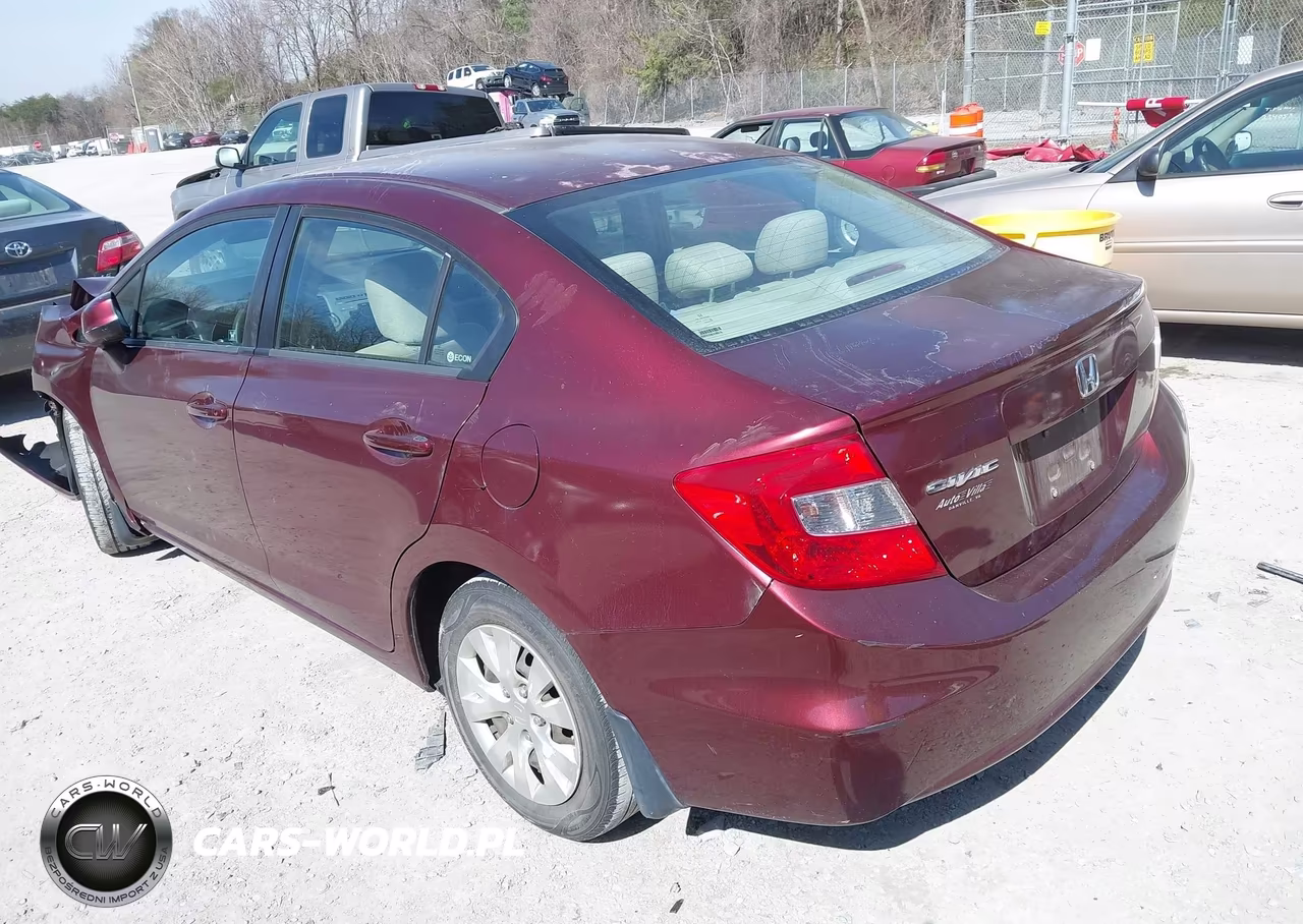 2012 Honda Civic Lx VIN:2HGFB2F56CH501821 - 3