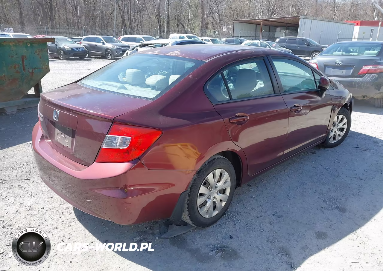 2012 Honda Civic Lx VIN:2HGFB2F56CH501821 - 4