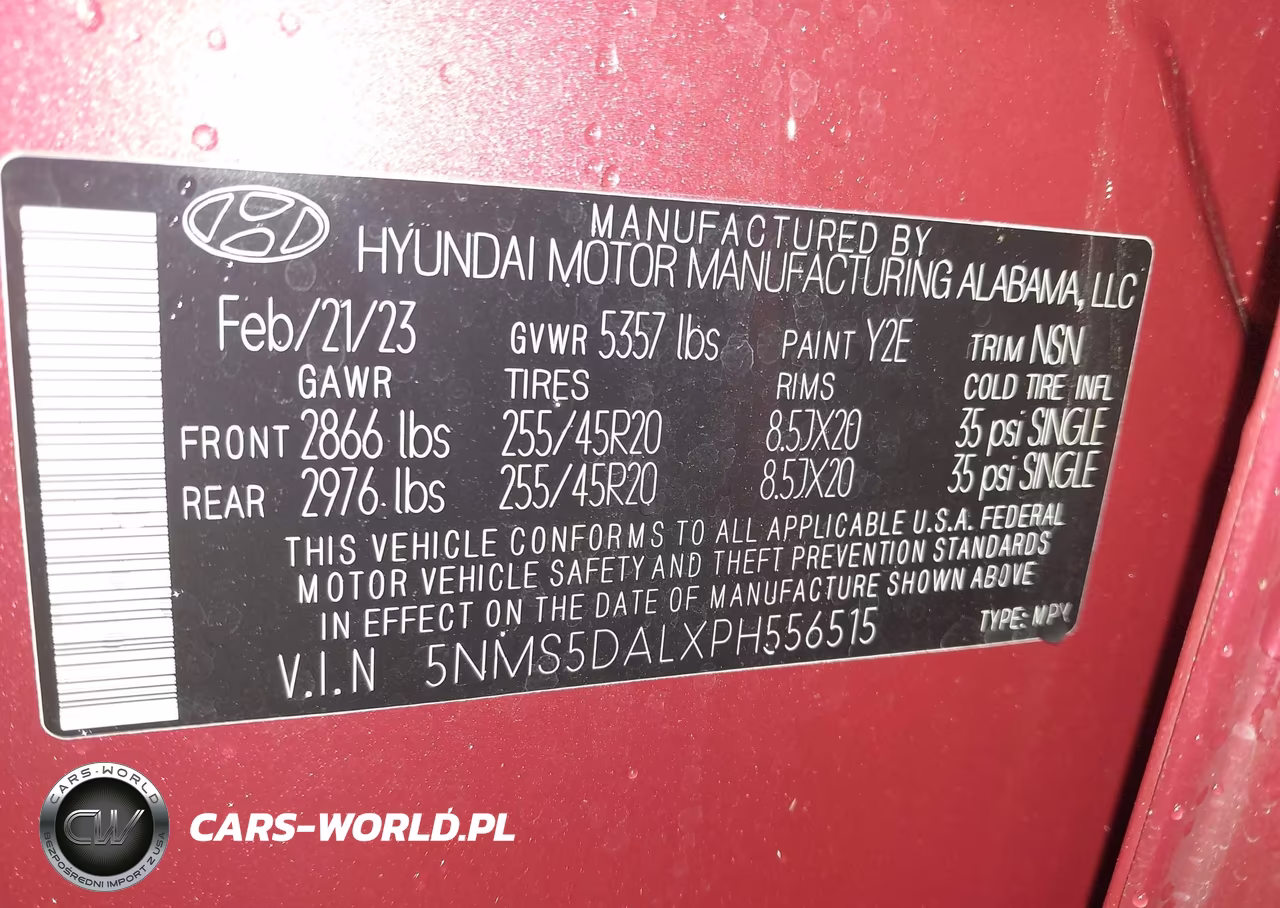 2023 Hyundai Santa Fe Calligraphy VIN:5NMS5DALXPH556515 - 9