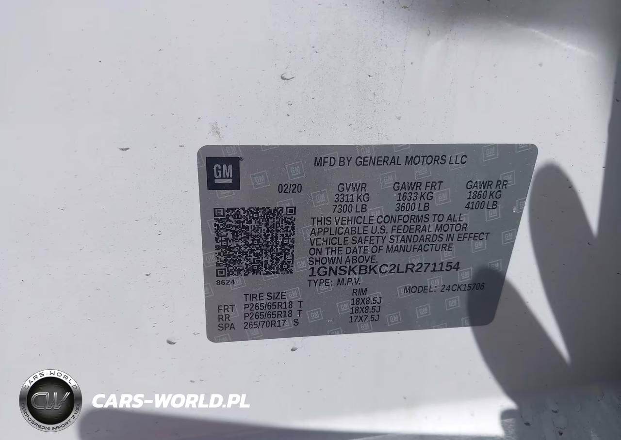 2020 Chevrolet Tahoe 4Wd Lt VIN:1GNSKBKC2LR271154 - 9