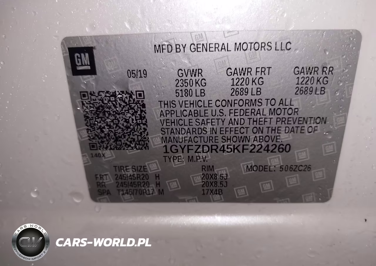 2019 Cadillac Xt4 Premium Luxury VIN:1GYFZDR45KF224260 - 9