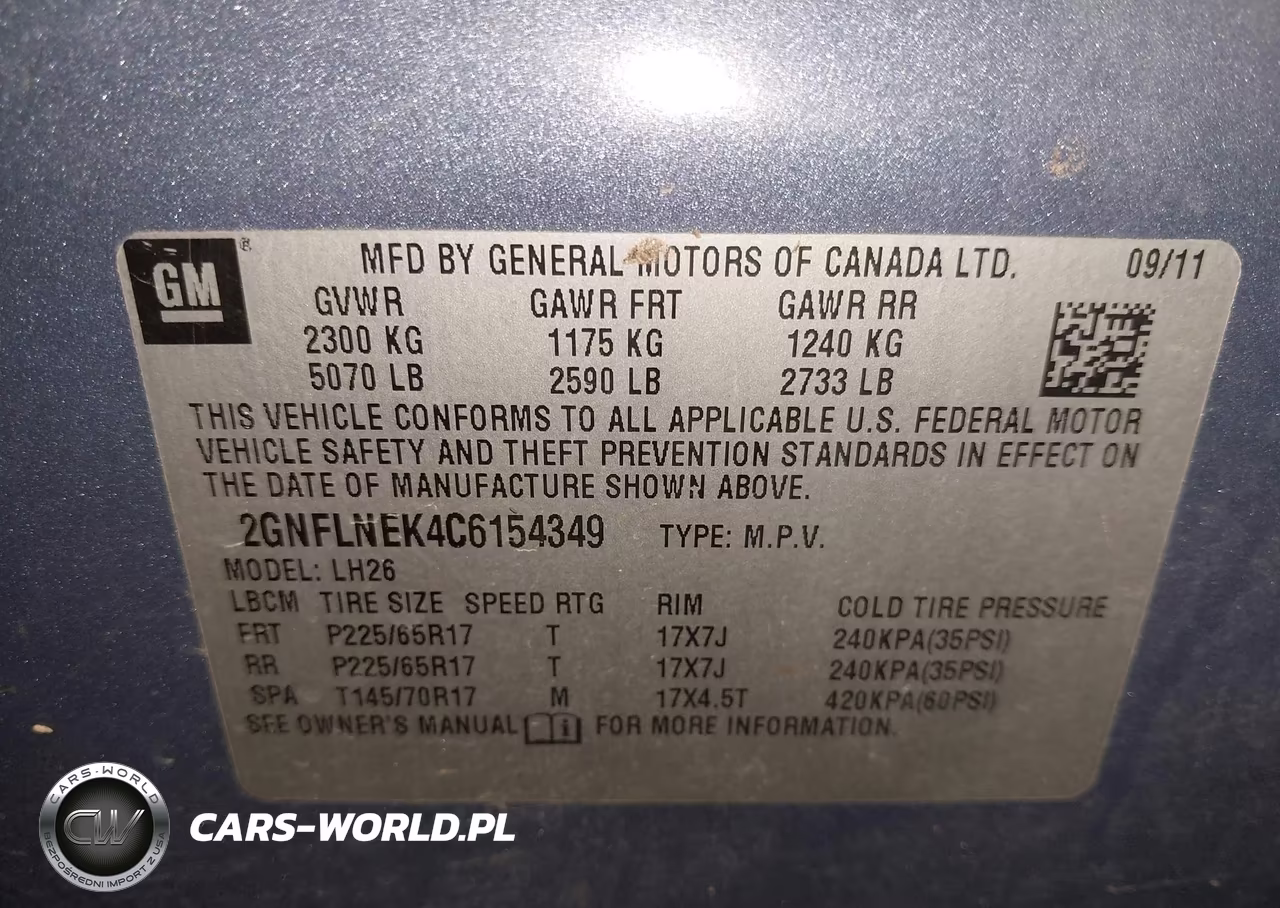 2012 Chevrolet Equinox 2Lt VIN:2GNFLNEK4C6154349 - 9