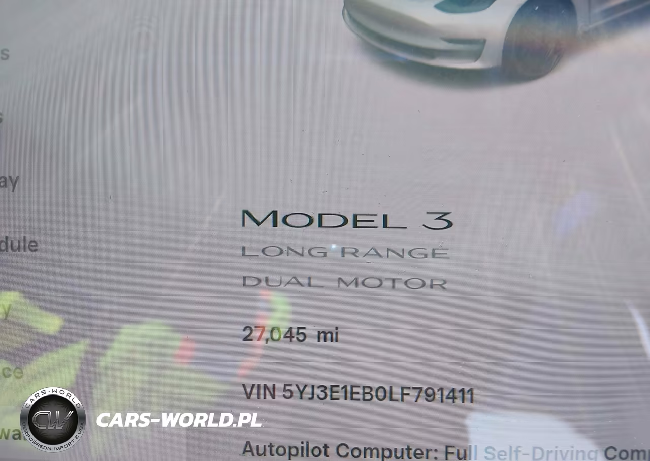 2020 Tesla Model 3 Long Range Dual Motor All-Wheel Drive VIN:5YJ3E1EB0LF791411 - 15