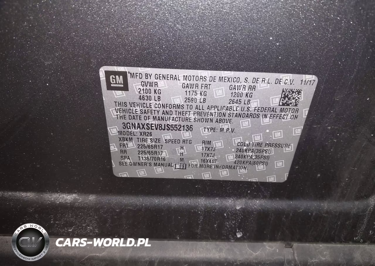 2018 Chevrolet Equinox Lt VIN:3GNAXSEV8JS552136 - 9