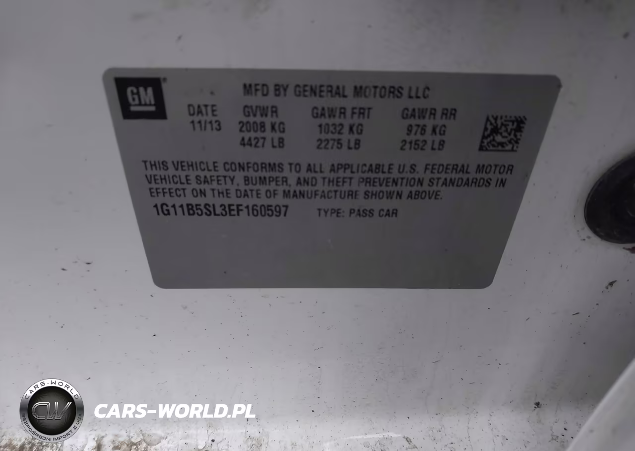 2014 Chevrolet Malibu 1Ls VIN:1G11B5SL3EF160597 - 9