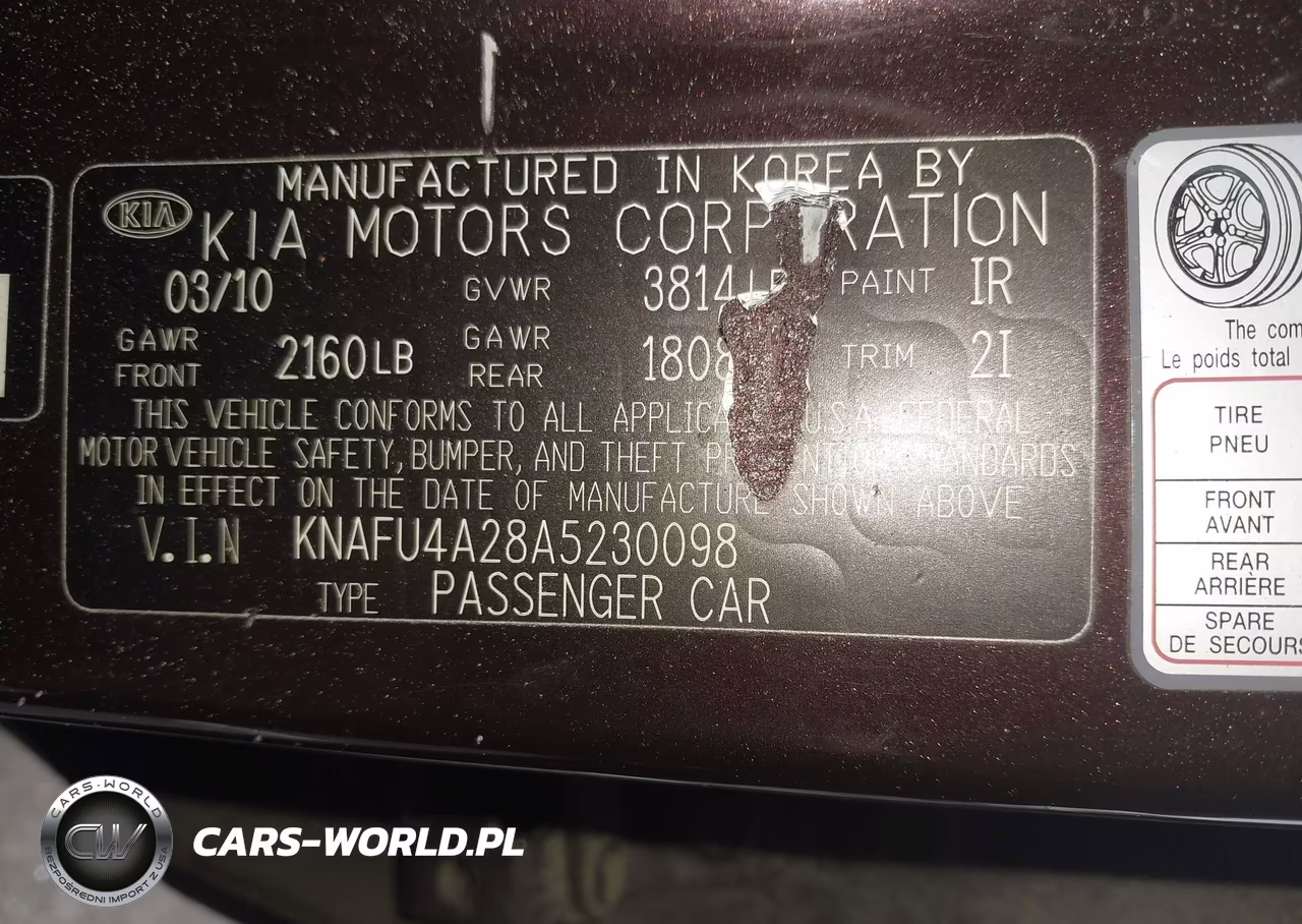2010 Kia Forte Ex VIN:KNAFU4A28A5230098 - 9