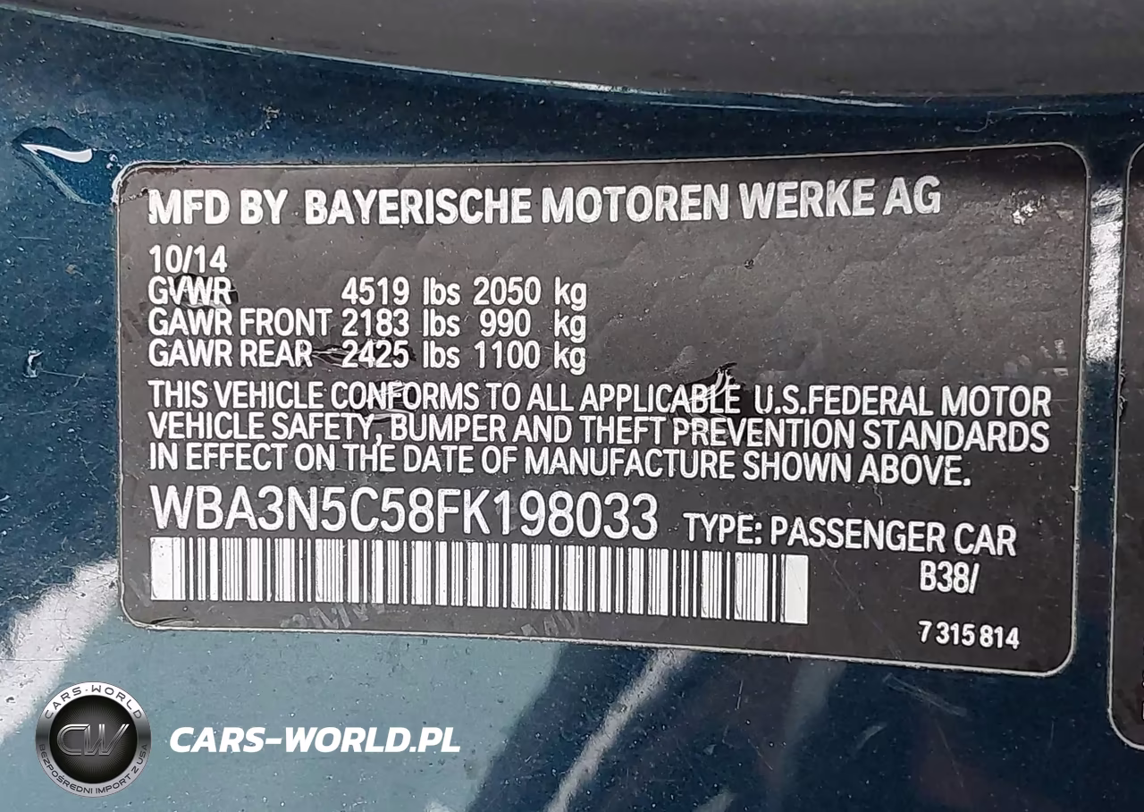 2015 BMW 428I xDrive VIN:WBA3N5C58FK198033 - 9