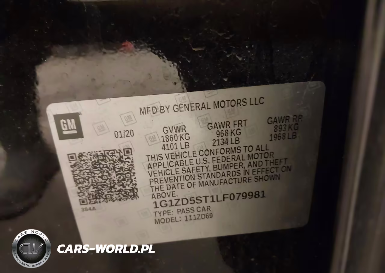 2020 Chevrolet Malibu Fwd Lt VIN:1G1ZD5ST1LF079981 - 9