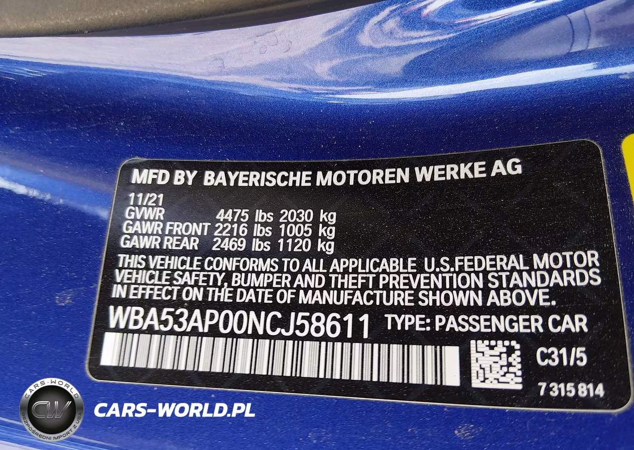 2022 BMW 430I VIN:WBA53AP00NCJ58611 - 9