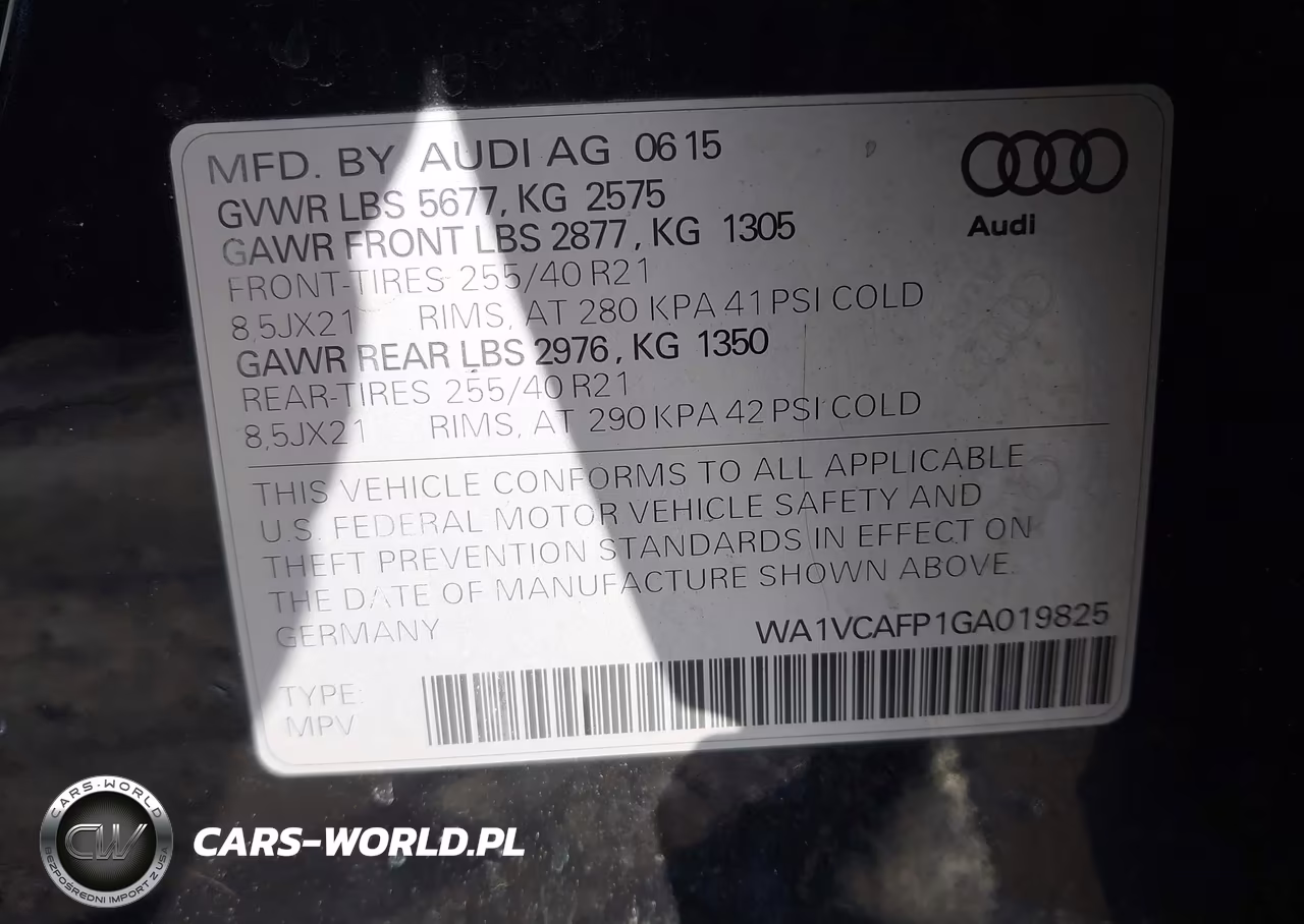 2016 Audi Sq5 3.0T Premium Plus VIN:WA1VCAFP1GA019825 - 9
