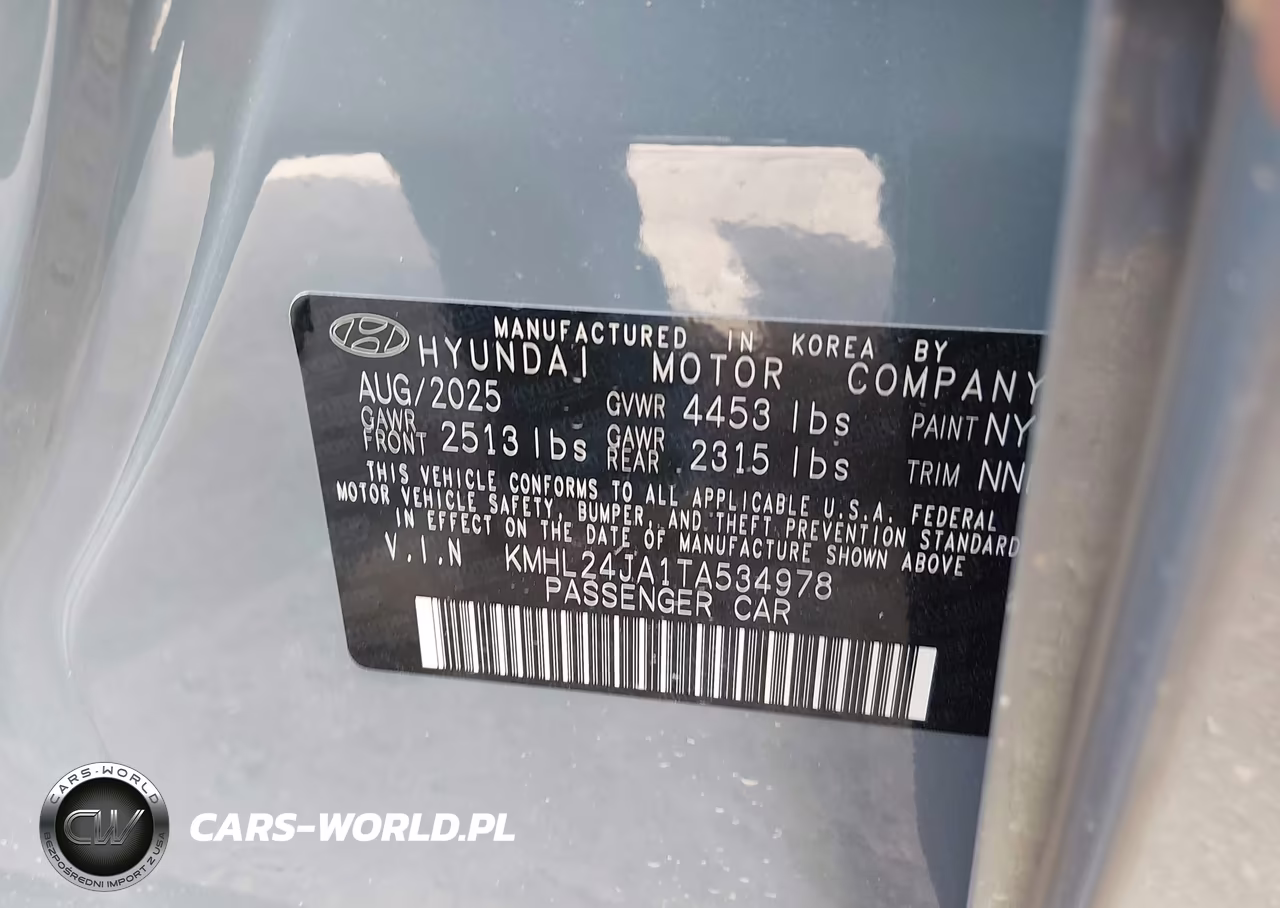 2026 Hyundai Sonata Se VIN:KMHL24JA1TA534978 - 9