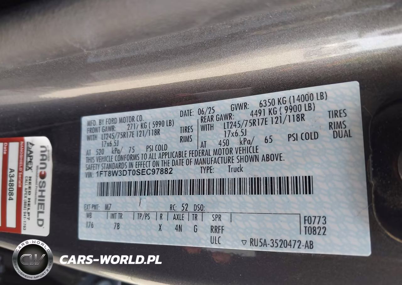 2025 Ford F-350 Platinum VIN:1FT8W3DT0SEC97882 - 9