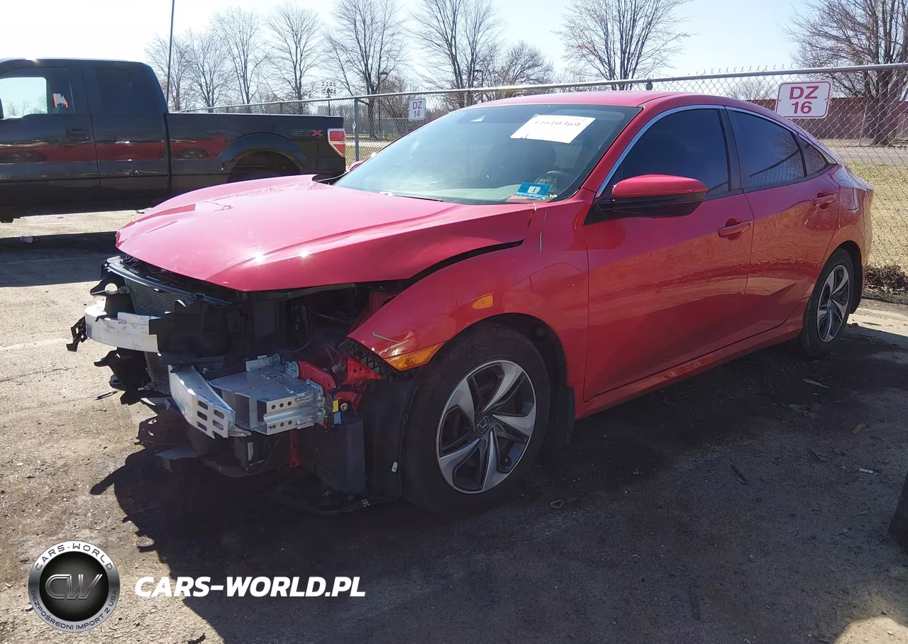 2019 Honda Civic Lx VIN:2HGFC2F66KH592514 - 2