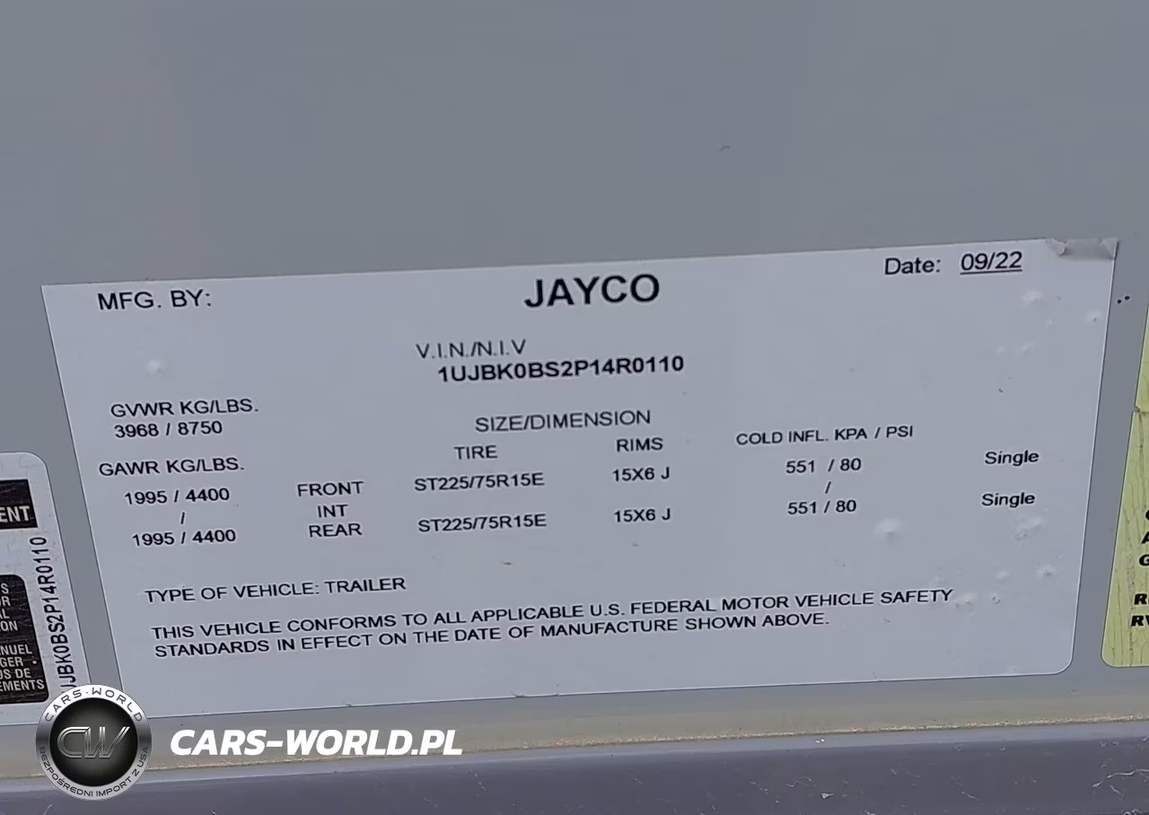2023 Jayco Camper VIN:1UJBK0BS2P14R0110 - 9