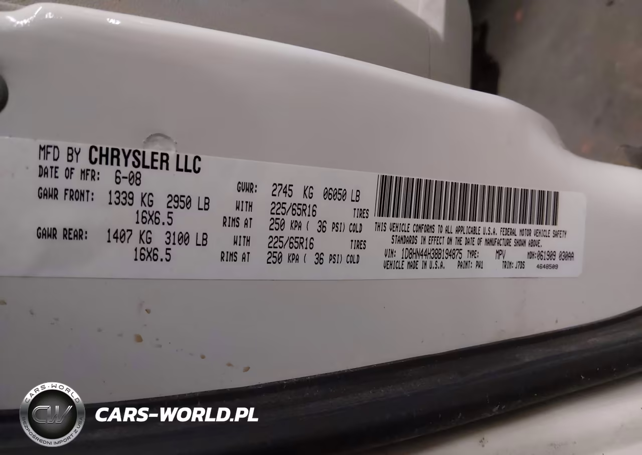2008 Dodge Grand Caravan Se VIN:1D8HN44H38B194875 - 9