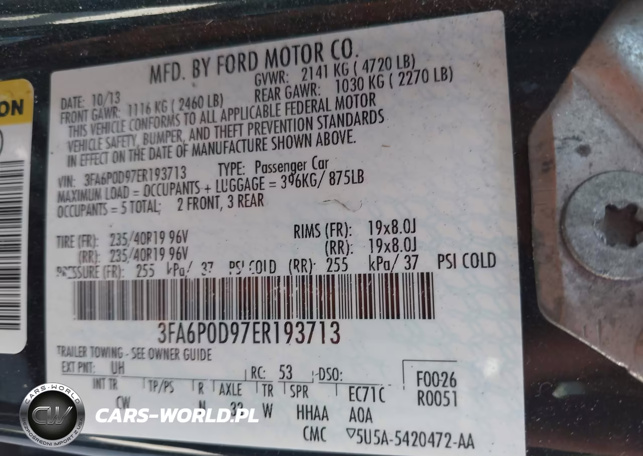 2014 Ford Fusion Titanium VIN:3FA6P0D97ER193713 - 9