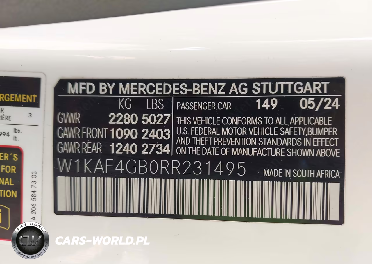2024 Mercedes-Benz C 300 VIN:W1KAF4GB0RR231495 - 9