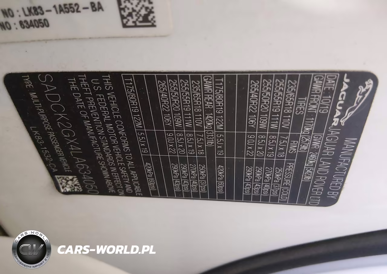 2020 Jaguar F-Pace 30T Prestige VIN:SADCK2GX4LA634050 - 9