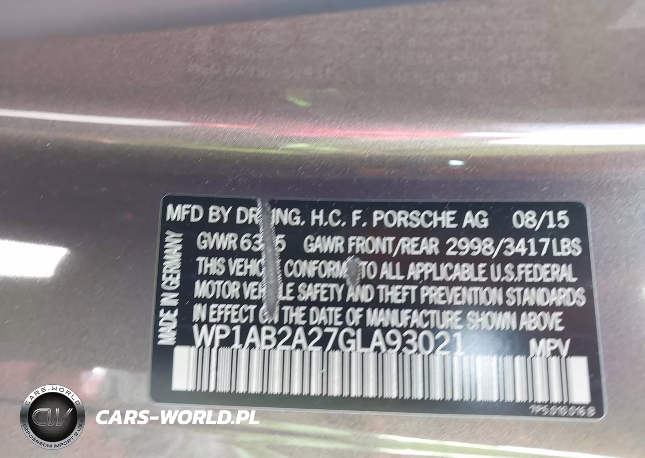 2016 Porsche Cayenne S VIN:WP1AB2A27GLA93021 - 9