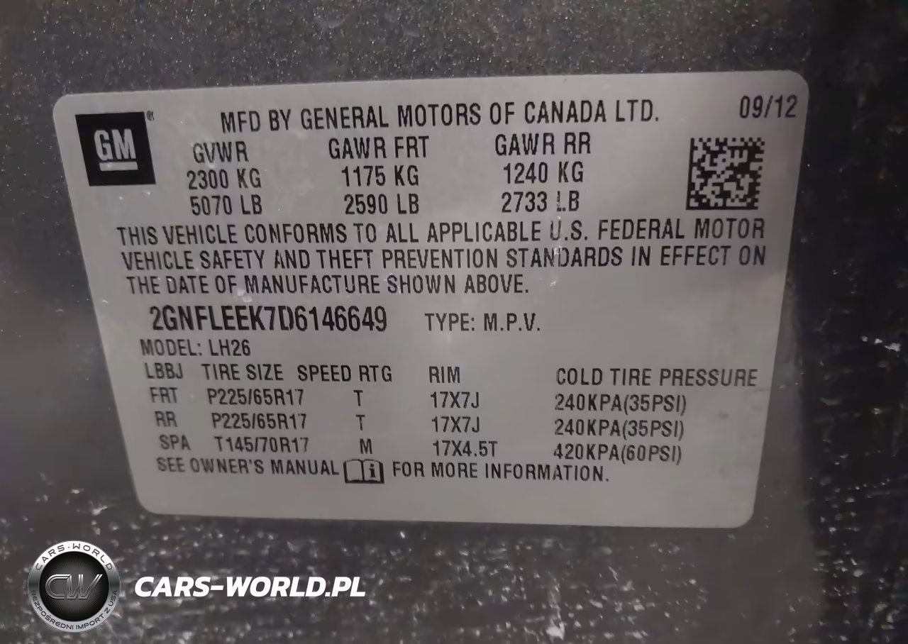 2013 Chevrolet Equinox 1Lt VIN:2GNFLEEK7D6146649 - 9