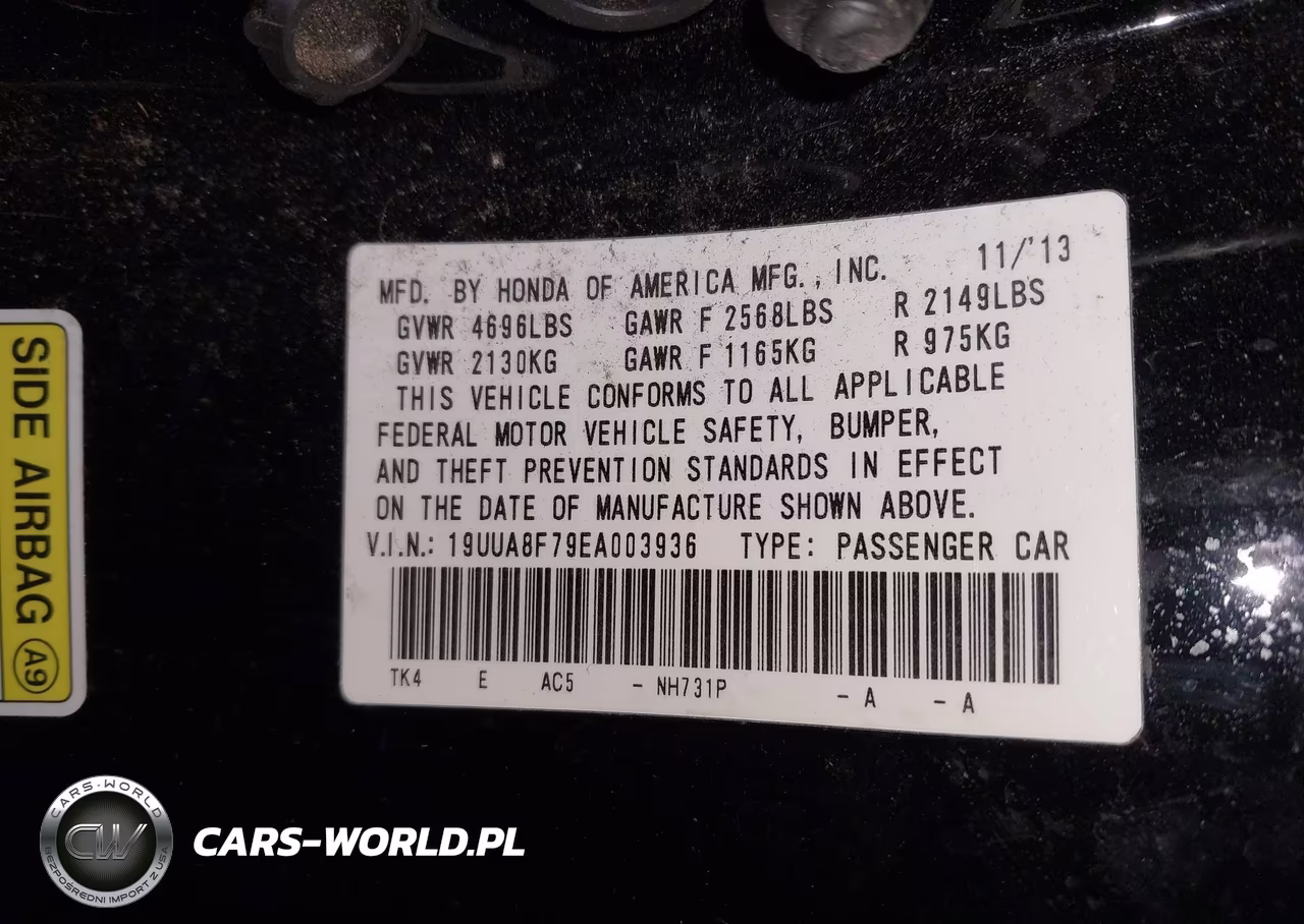 2014 Acura Tl 3.5 VIN:19UUA8F79EA003936 - 9