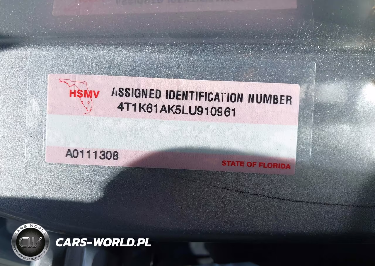 2020 Toyota Camry Xse VIN:4T1K61AK5LU910961 - 9