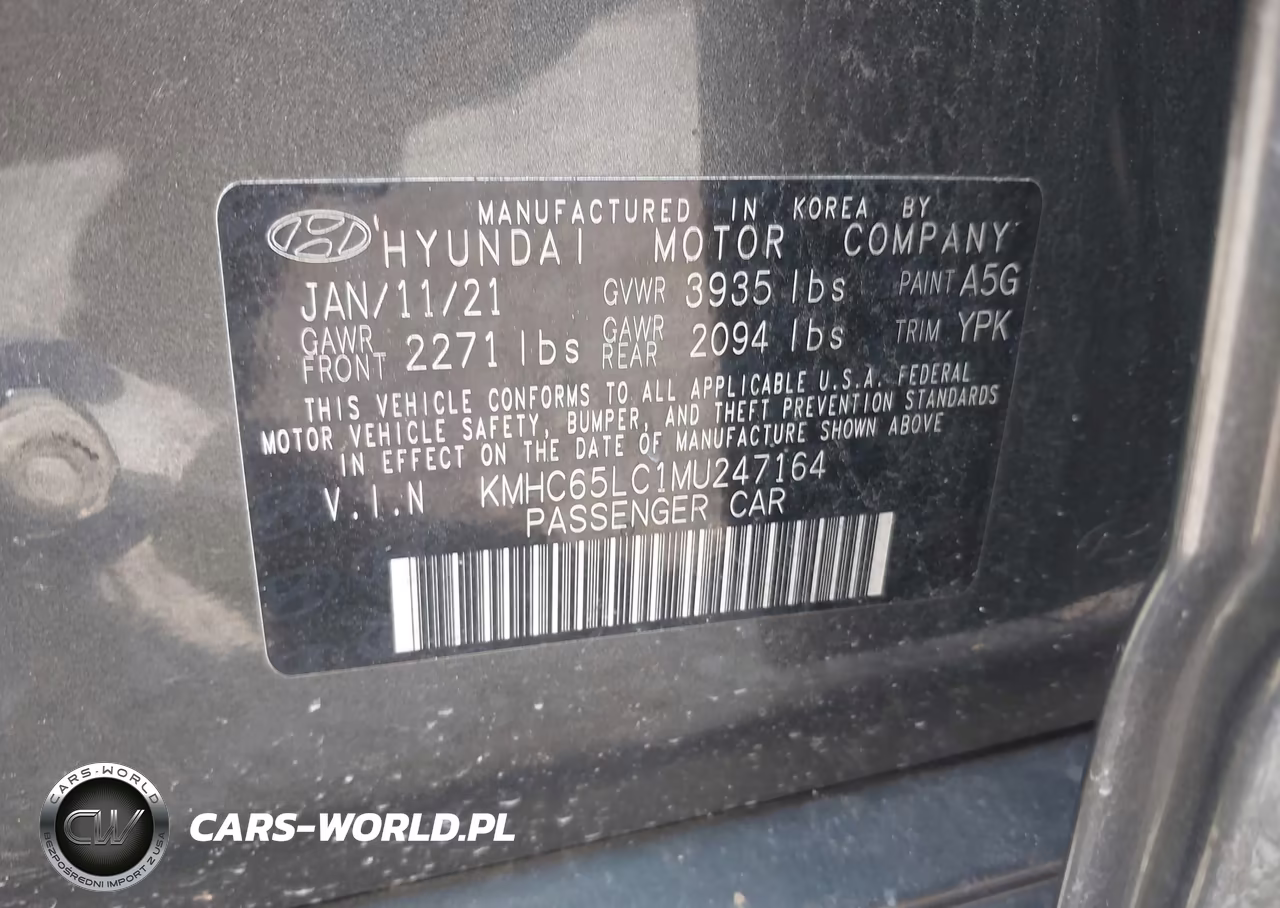 2021 Hyundai Ioniq Hybrid Blue VIN:KMHC65LC1MU247164 - 9
