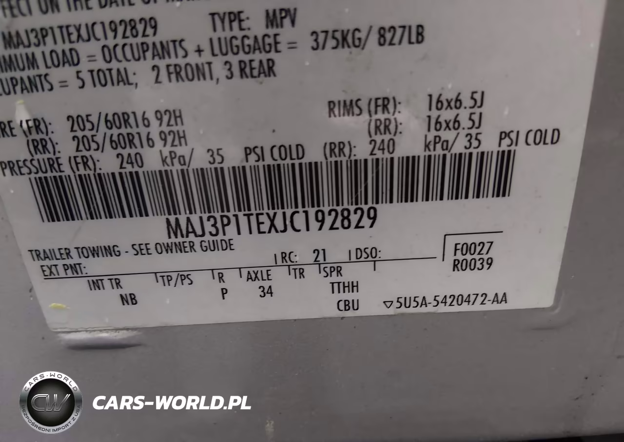 2018 Ford Ecosport Se VIN:MAJ3P1TEXJC192829 - 9