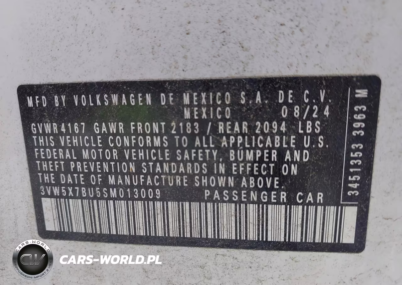 2025 Volkswagen Jetta 1.5T S VIN:3VW5X7BU5SM013009 - 9